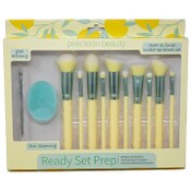 Wholesale - 12pk YELLOW MAKEUP BRUSH KIT C/P 24, UPC: 769898881619